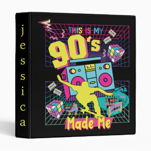 90's Hip Hop Vibes Retro Made Me Binder