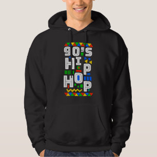 90's Hip Hop Vibes retro pattern Hoodie