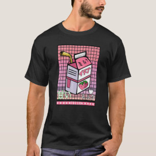 90s Japanese Juice Milk Aesthetic Vaporwave Haraju T-Shirt