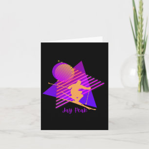 90s Jay Peak Vermont Skiing Skier  Card