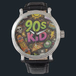 90s Kids Grunge Seamless Pattern: Pizza, Skeletons Watch<br><div class="desc">Radical meets macabre in this ultimate throwback pattern. Designed for the true 90s Kids, this grunge-inspired aesthetic features a chaotic mix of pepperoni pizza slices, shredding skeletons, and retro skateboards. With a distressed, "zine-style" texture and a rebellious color palette, it captures the raw energy of the underground skate scene and...</div>