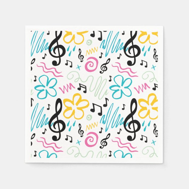 90s Music Style Napkin (Front)