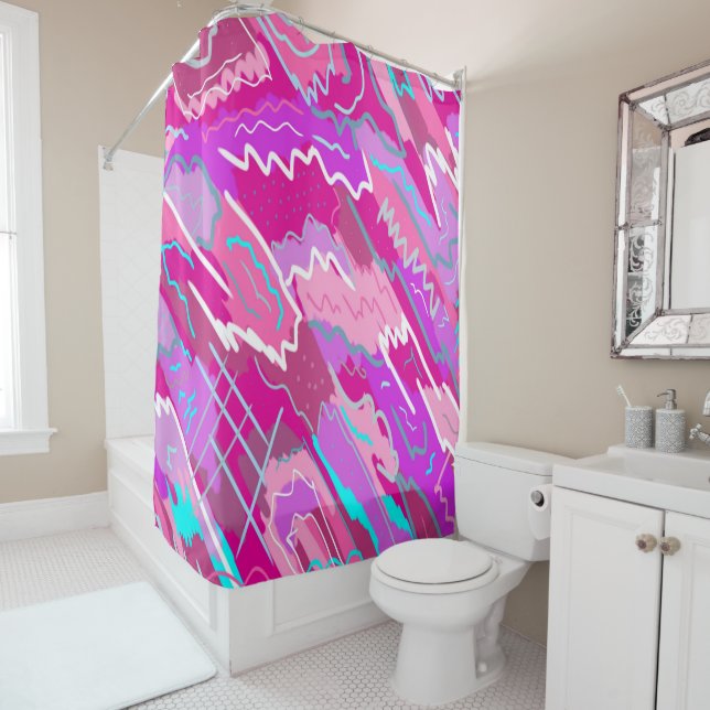 90s Nostalgia Pop Art in Magenta  (In Situ)