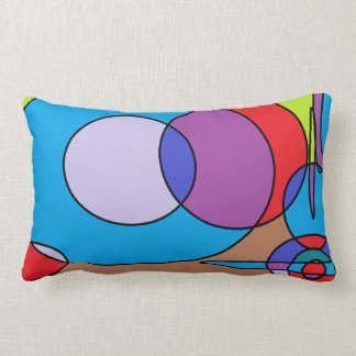 90s Paint Designs Lumbar Pillow