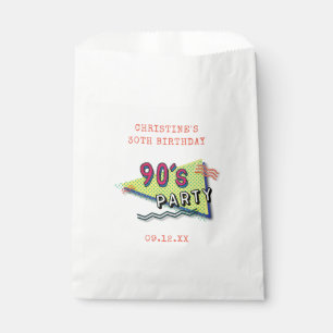 90's PARTY Theme Pattern Favour Bags