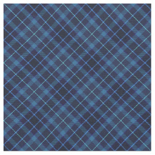 90s Plaid Dark Unisex Grunge Navy Blue Pattern Fabric