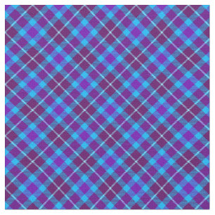90s Plaid Grunge Purple Blue Pattern Trendy Unisex Fabric