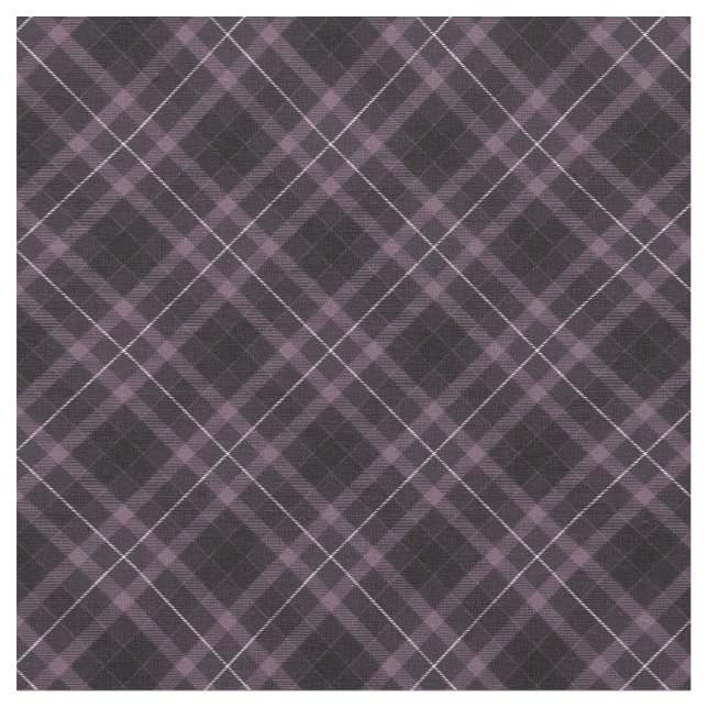 90s Plaid Unisex Pattern Grunge Purple Black Cool Fabric (Close Up)