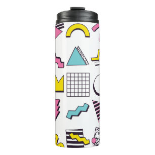 90's Pop Memphis Design Elements Thermal Tumbler