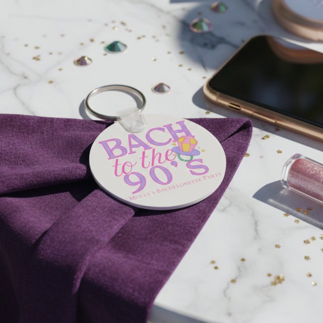 90s Retro Bachelorette Keychain (90s Retro Bachelorette Keychain)
