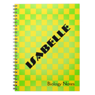 90s Retro Chequerboard Personalized Notebook