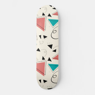 90s Retro Geometric Skateboard