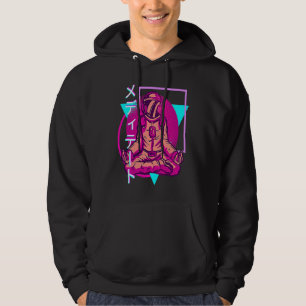 90's Retro Japanese Vaporwave Aesthetic Astronaut Hoodie