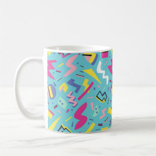 90s Retro Pop Art Pattern Coffee Mug