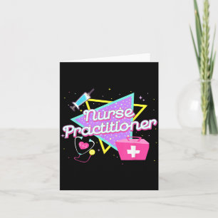 90s Retro Style Nurse Practitioner Shirts For Card