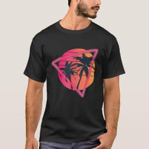 90s Retro Sunset Vintage Beach Vibe Beach Vacation T-Shirt