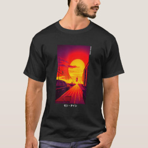 90's Retro Synthwave Japanese Vaporwave Art Otaku  T-Shirt