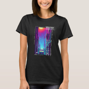 90's Retro Synthwave Japanese Vaporwave Otaku Aest T-Shirt