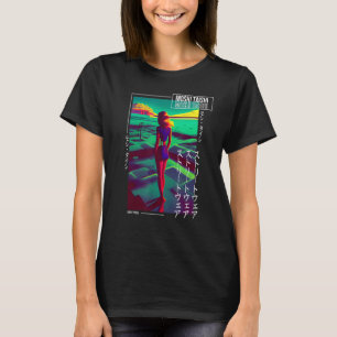 90's Retro Synthwave Japanese Vaporwave Otaku Aest T-Shirt