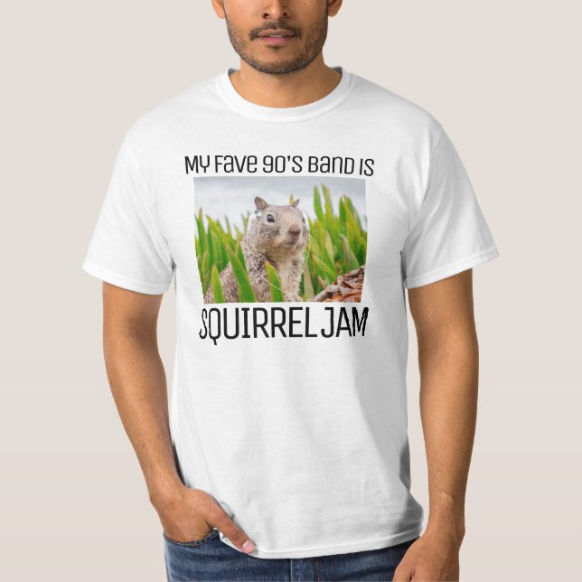 90s Rock Band Squirrel Jam T-Shirt (Front)