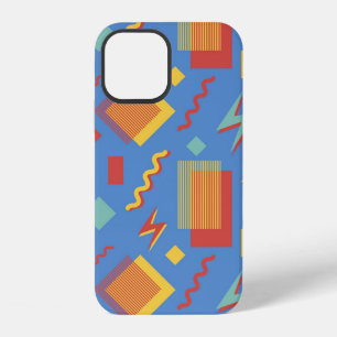 90s seamless pattern. Memphis background. Geometri iPhone 12 Case