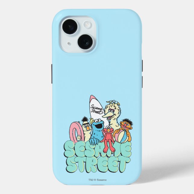 90's Sesame Street Vintage Surf Case-Mate iPhone Case (Back)