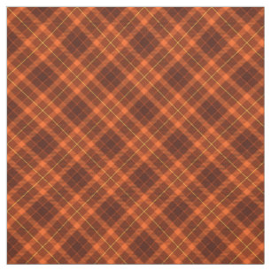 90s Slanted Plaid Nice Fall Pattern Orange Grunge Fabric