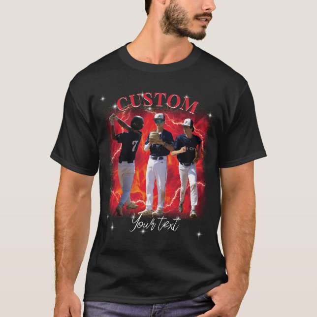 90's Sport Bootleg Rap Custom Photo T-Shirt (Front)
