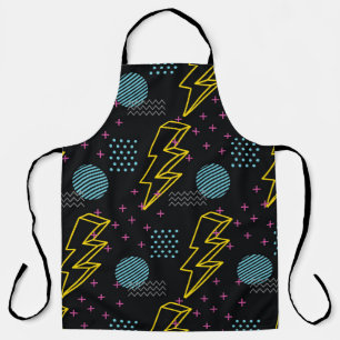 90's style: colourful abstract pattern apron