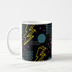 90's style: colourful abstract pattern coffee mug
