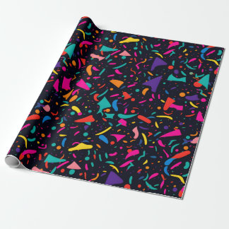 90's Style Confetti Wrapping Paper Gift Wrap