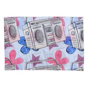 90s Style: Watercolor Seamless Pattern Pillowcase