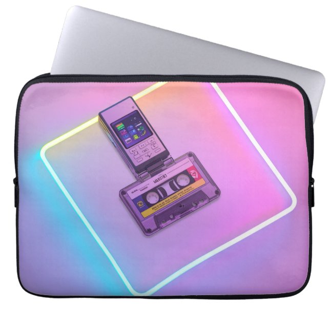 90s Tech Throwback Laptop Sleeve (Front)