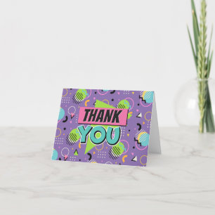 90s Thank You Card Folded
