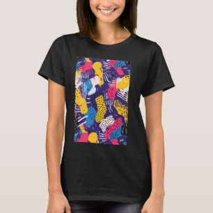 90s Theme Retrowave Pattern Art Retro T-Shirt