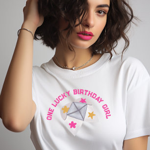 90s Throwback Lucky Girl Birthday T-Shirt