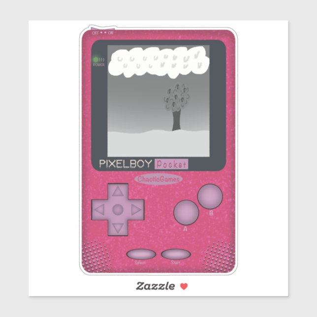 90s Throwback - PixelBoyPocket Game Console (Sheet)