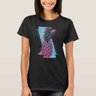 90s Vaporwave Tropical Summer Fruit Synthwave Pine T-Shirt