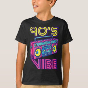 90s Vibe Boom Box Radio Retro Music Lover Men Wome T-Shirt