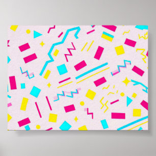 90's Vibe Pattern Poster