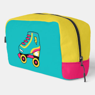 90s vibes, Retro Roller Skates icon  Dopp Kit