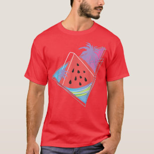90s Vibes Tropical Palm Trees Summer Vacation Wate T-Shirt