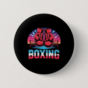 90s Vintage Boxing Gloves Fighter Boxer 2 Inch Round Button