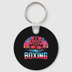 90s Vintage Boxing Gloves Fighter Boxer  Keychain