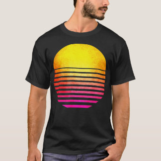 90s Vintage Outrun Sun Retro T-Shirt