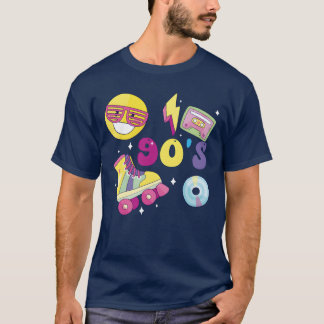 90s Vintage Retro Nineties Costume Party girl T-Shirt