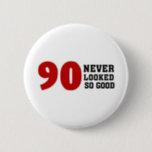 90th Birthday 2 Inch Round Button<br><div class="desc">Birthday</div>