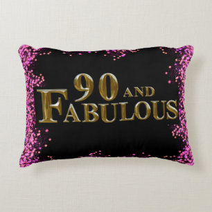 90th Birthday Accent Pillow