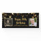 90th Birthday Black Gold Stars Photos Personalized
