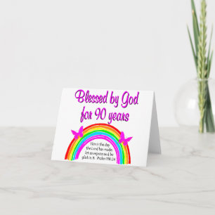 90TH BIRTHDAY BLESSING CARD